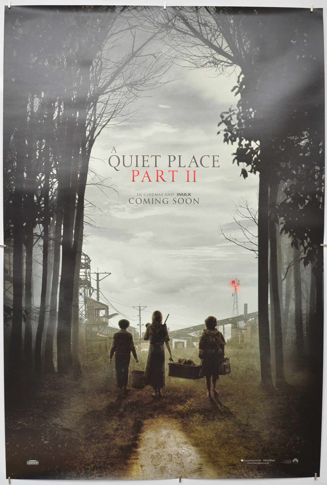 A Quiet Place Part II (Teaser / Advance Version) Original One Sheet Poster - Film Poster - Movie Poster