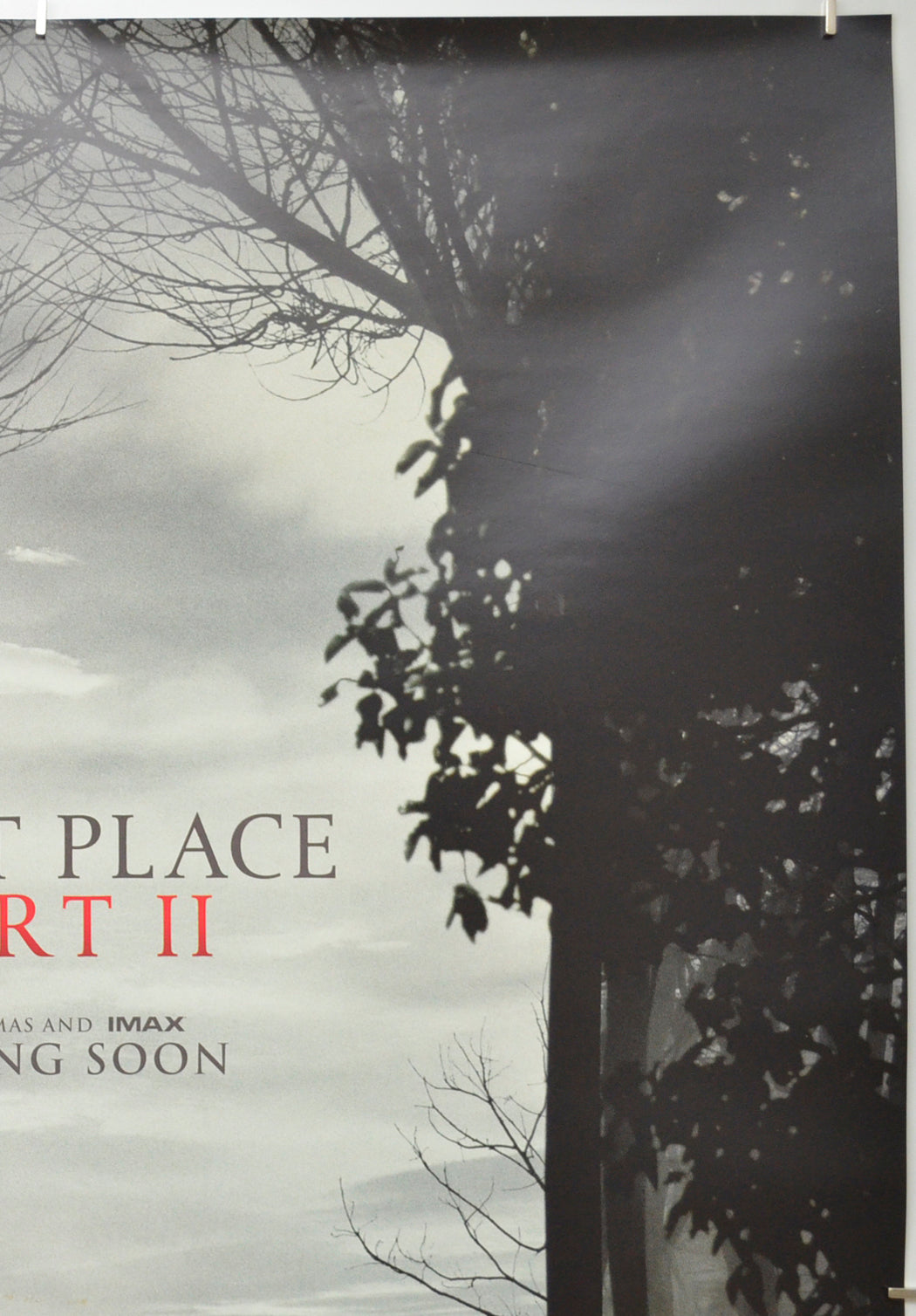 A QUIET PLACE PART II (Top Right) Cinema One Sheet Movie Poster 