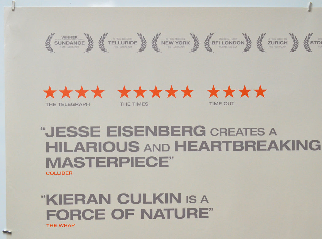 A Real Pain (Top Left) Cinema Quad Movie Poster 