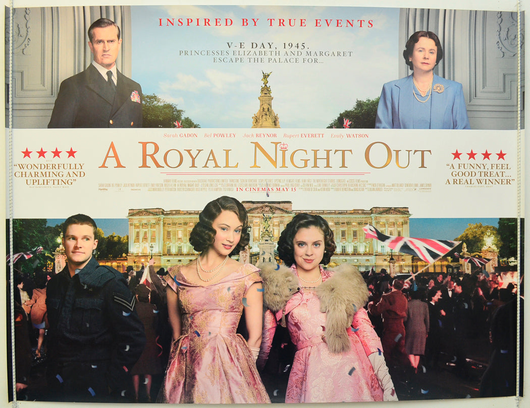 A Royal Night Out Original Quad Poster - Film Poster - Movie Poster  