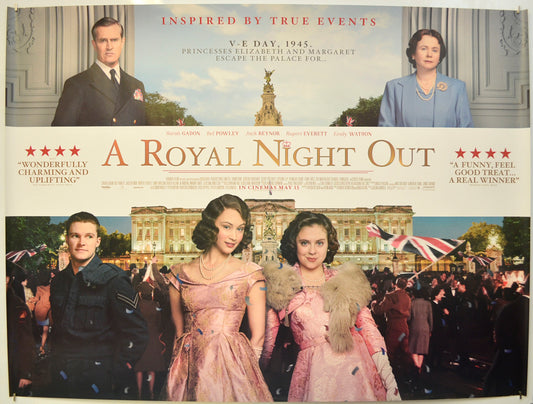 A Royal Night Out  Original Quad Poster - Film Poster - Movie Poster