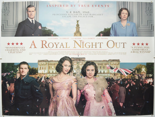 A Royal Night Out Original Quad Poster - Film Poster - Movie Poster