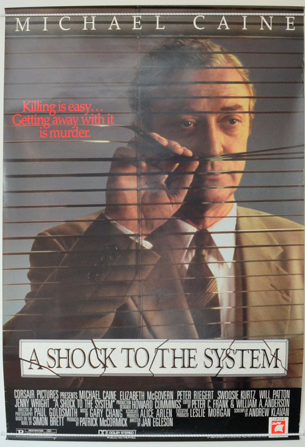 A Shock To The System  Original One Sheet Poster - Film Poster - Movie Poster 