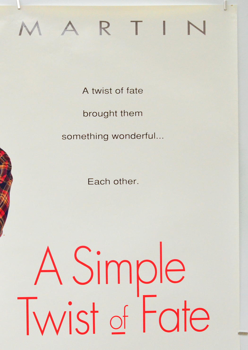 A Simple Twist Of Fate (Top Right) Cinema One Sheet Movie Poster 