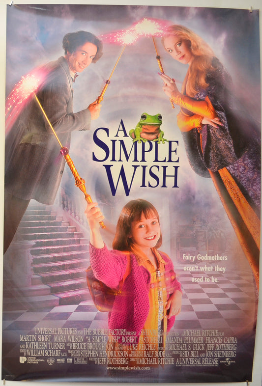 A Simple Wish Original One Sheet Poster - Film Poster - Movie Poster  