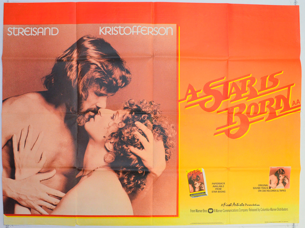 A STAR IS BORN  Original British Quad Poster - Film Poster - Movie Poster 