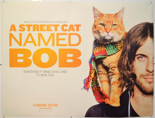 A Street Cat Named Bob (Teaser / Advance Version)  Original Quad Poster - Film Poster - Movie Poster