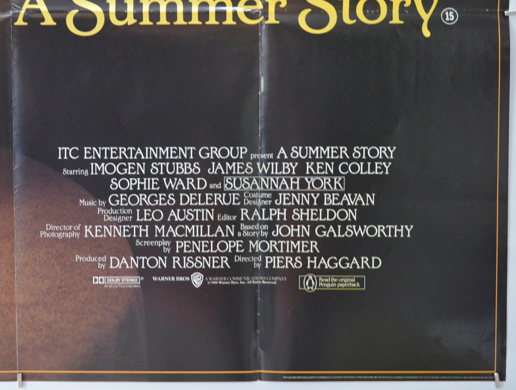 A SUMMER STORY (Bottom Right) Cinema Quad Movie Poster 