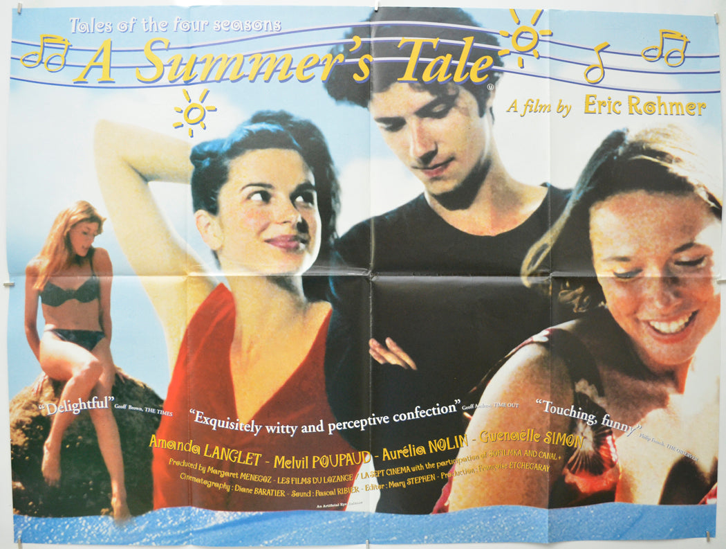 A Summer’s Tale  (a.k.a. Conte d'été)   Original Quad Poster - Film Poster - Movie Poster