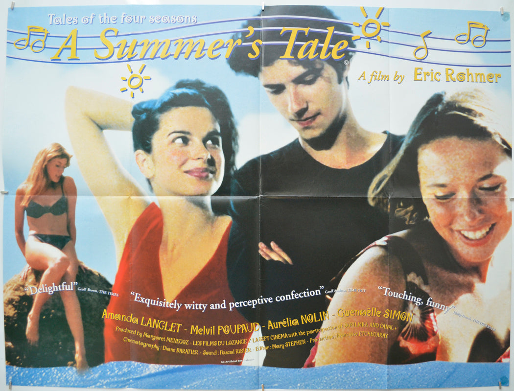 A Summer’s Tale  (a.k.a. Conte d'été)   Original Quad Poster - Film Poster - Movie Poster