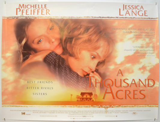 A Thousand Acres Original Quad Poster - Film Poster - Movie Poster  