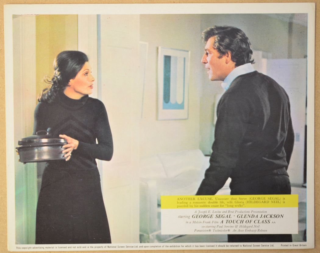 A TOUCH OF CLASS (Card 3) Cinema Colour FOH Stills / Lobby Cards 