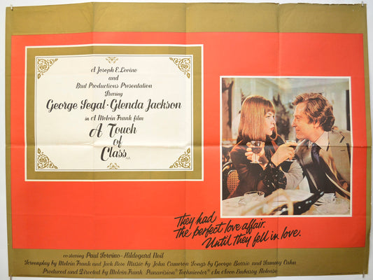 A Touch Of Class Original Quad Poster - Film Poster - Movie Poster