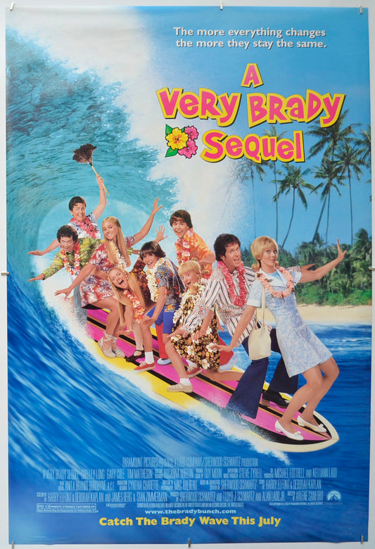 A Very Brady Sequel  Original One Sheet Poster - Film Poster - Movie Poster