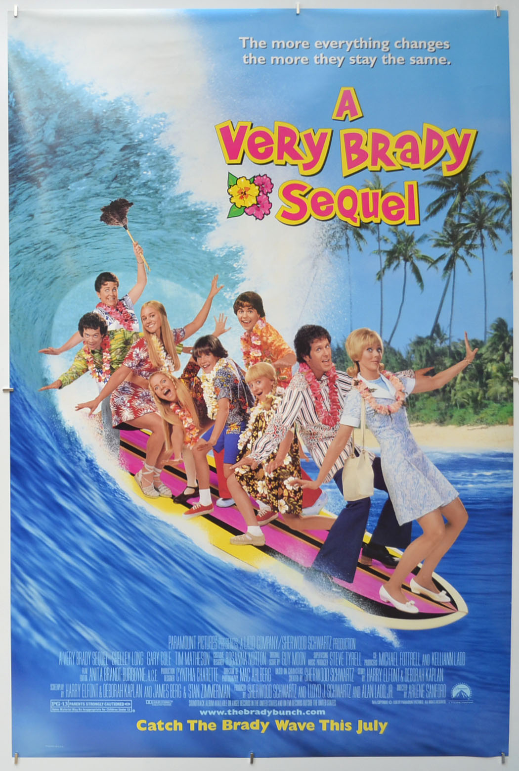 A Very Brady Sequel  Original One Sheet Poster - Film Poster - Movie Poster