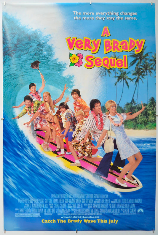 A Very Brady Sequel  Original One Sheet Poster - Film Poster - Movie Poster