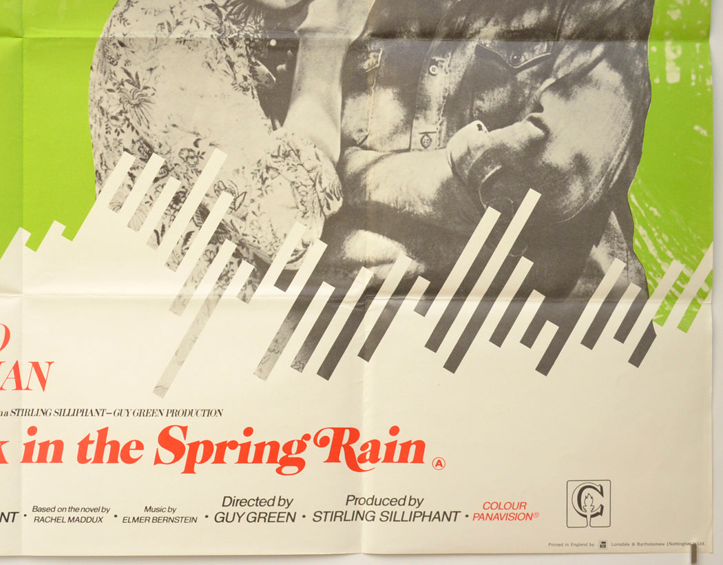 A WALK IN THE SPRING RAIN (Bottom Right) Cinema Quad Movie Poster 