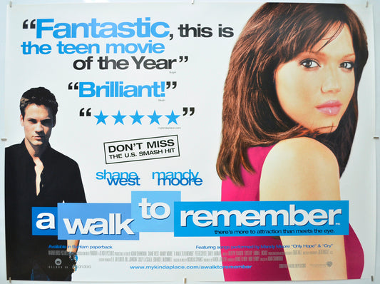 A Walk To Remember - Original Quad Poster - Film Poster - Movie Poster