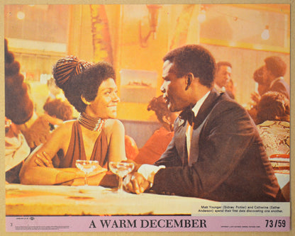 A WARM DECEMBER (Card 3) Cinema Colour FOH Stills / Lobby Cards 