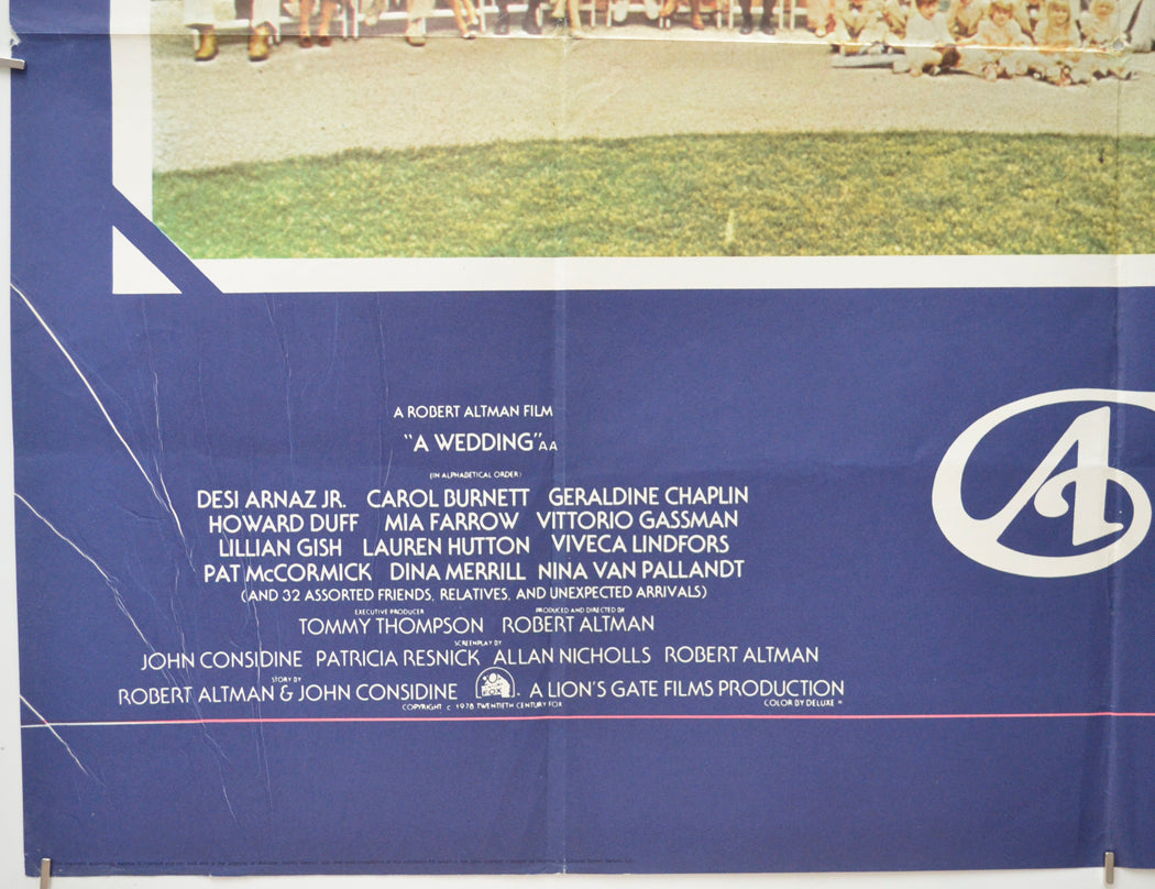 A WEDDING (Bottom Left) Cinema Quad Movie Poster 