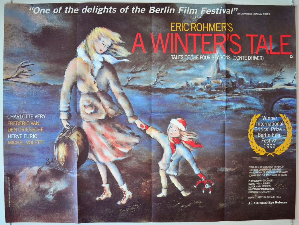 A Winter's Tale  (a.k.a. Conte d'hiver)    Original British Quad Poster - Movie Poster