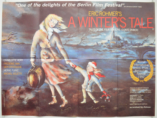 A Winter's Tale  (a.k.a. Conte d'hiver)    Original Quad Poster - Film Poster - Movie Poster  