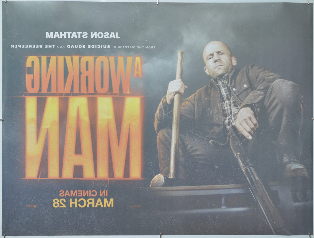 A Working Man (Back) Cinema Quad Movie Poster 