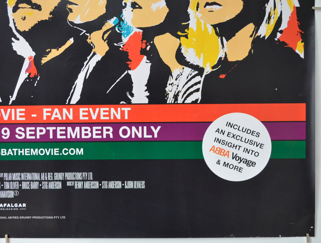 ABBA - THE MOVIE - FAN EVENT (Bottom Right) Cinema Quad Movie Poster 