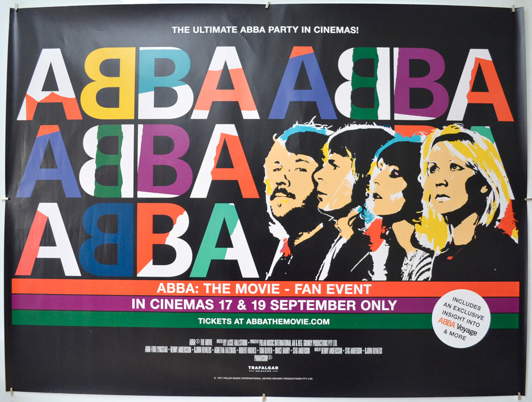 Abba - The Movie - Fan Event Original Quad Poster - Film Poster - Movie Poster 