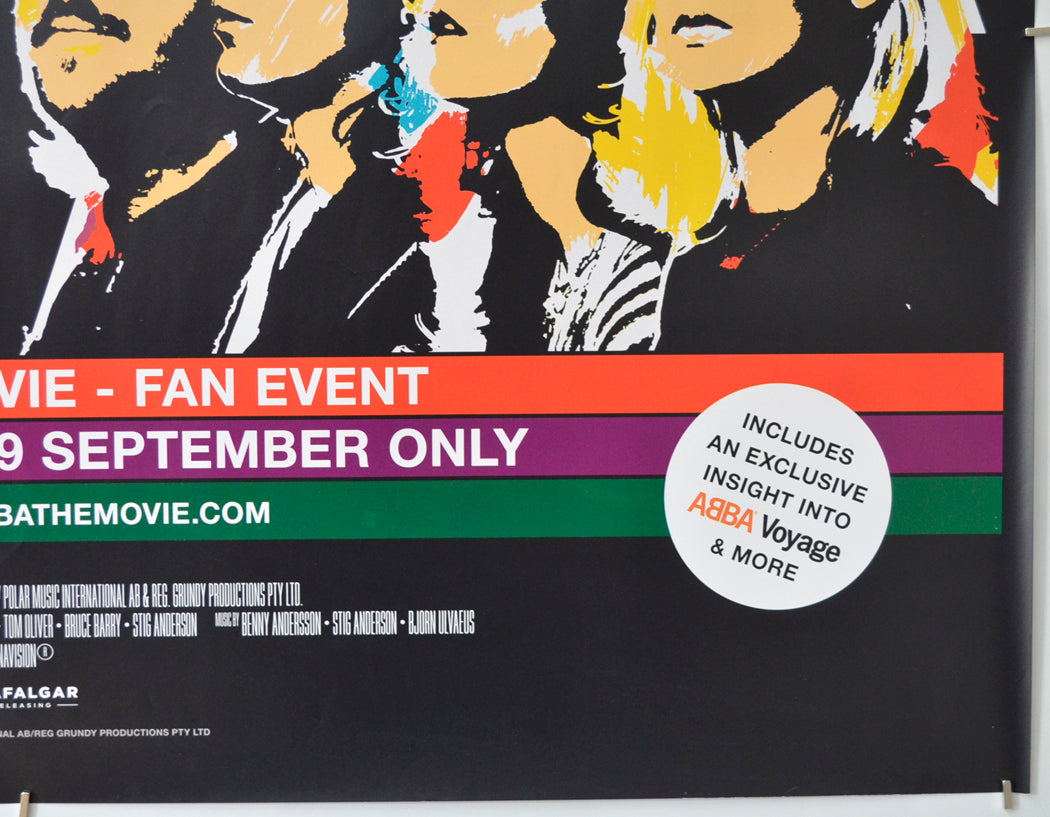 ABBA - THE MOVIE - FAN EVENT (Bottom Right) Cinema Quad Movie Poster 