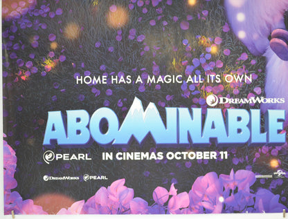 ABOMINABLE (Bottom Left) Cinema Quad Movie Poster 