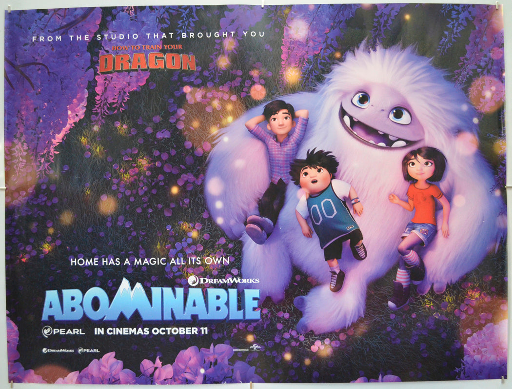 Abominable (Teaser / Advance Version 2)  Original Quad Poster - Film Poster - Movie Poster