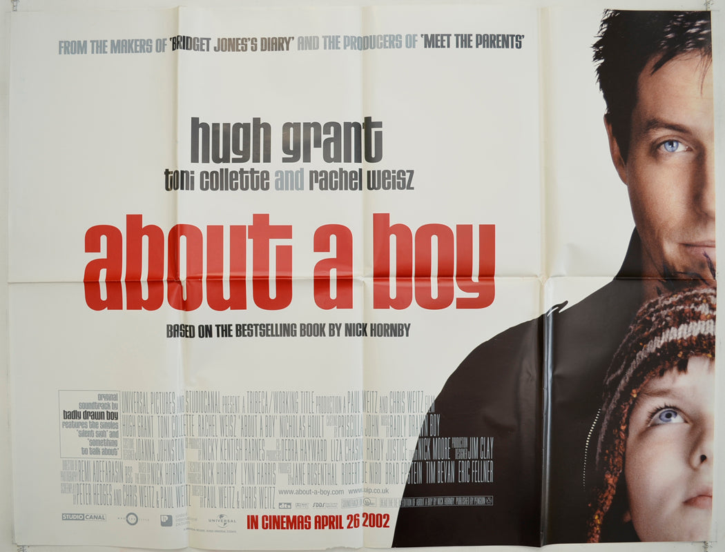 About A Boy   Original Quad Poster - Film Poster - Movie Poster 