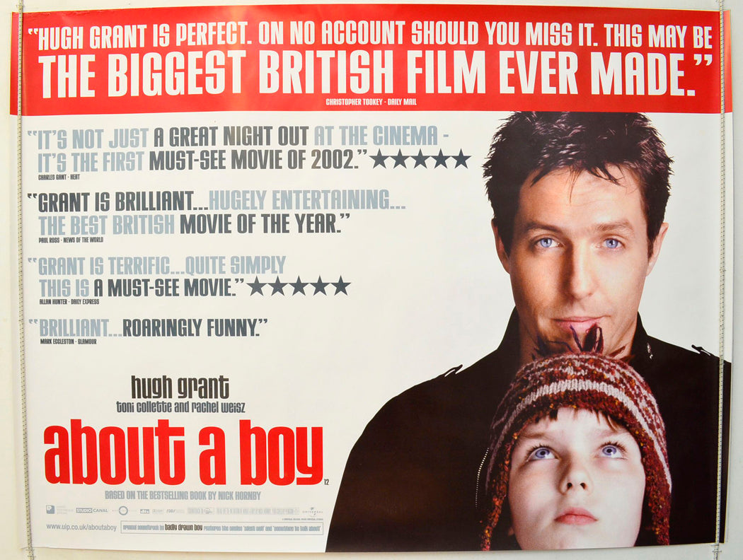 About A Boy   (Quotes Version) Original British Quad Poster - Film Poster - Movie Poster