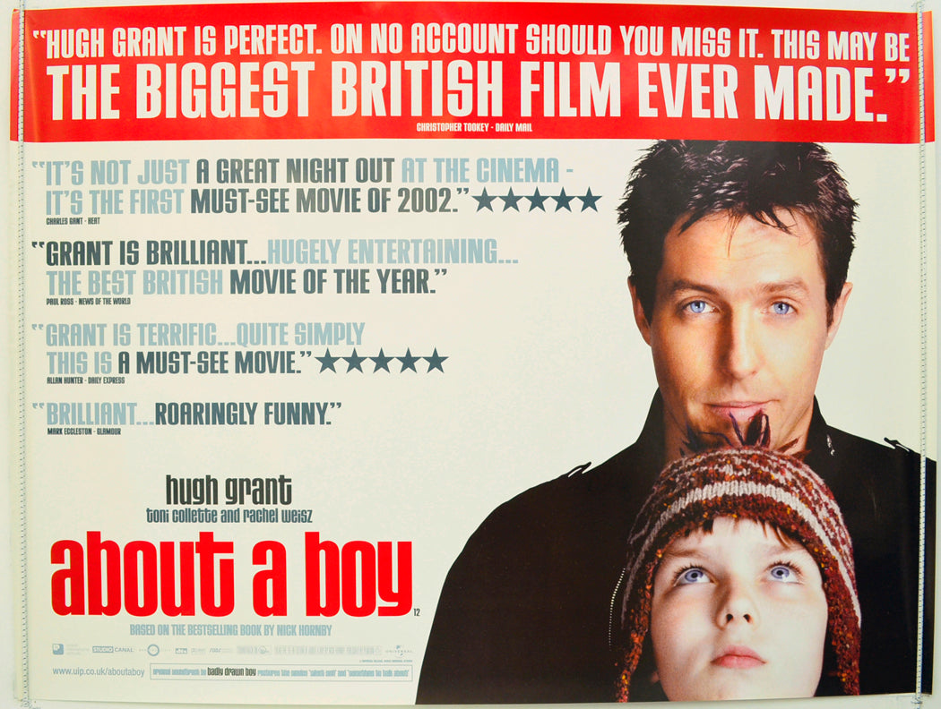 About A Boy  Original British Quad Poster - Film Poster - Movie Poster 