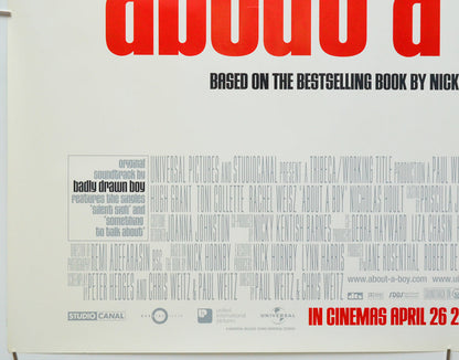 About A Boy (Bottom Left) Cinema Quad Movie Poster 