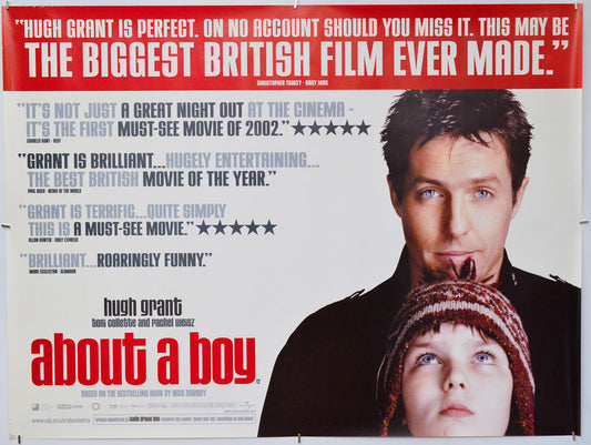 About A Boy - Original Quad Poster - Film Poster - Movie Poster
