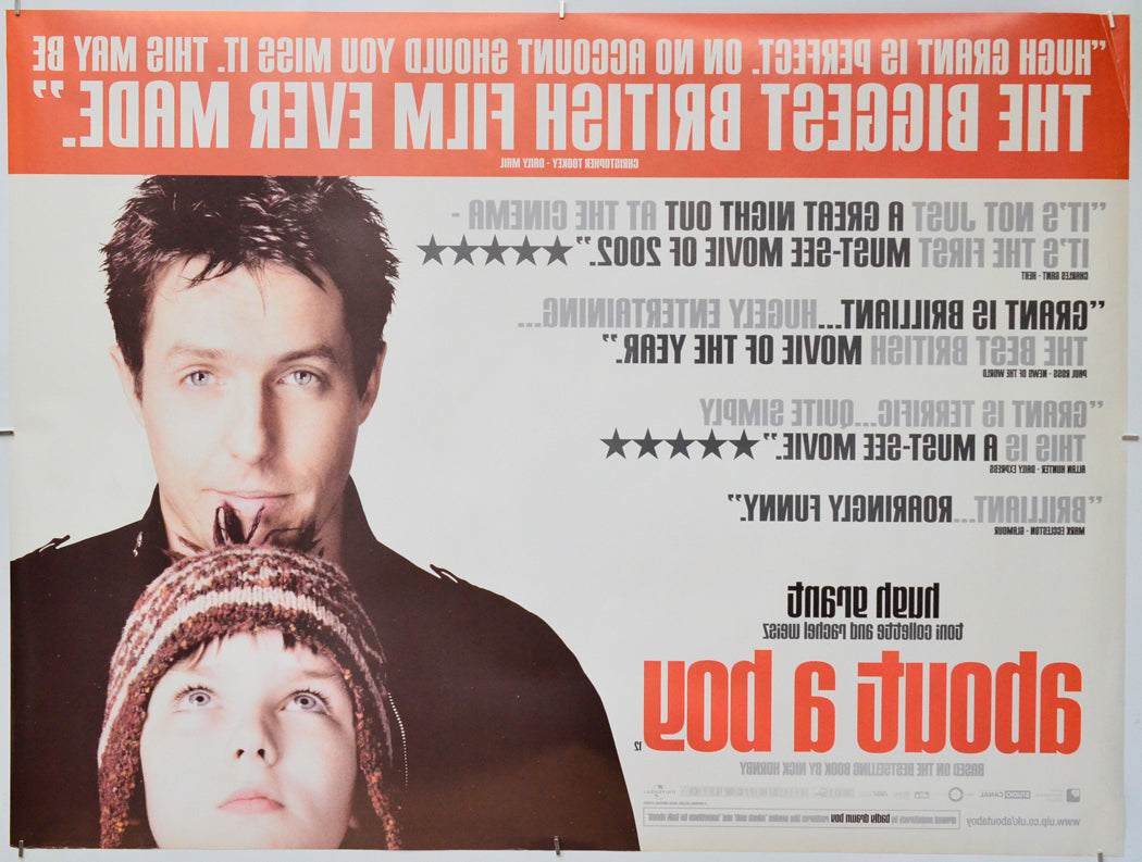 About A Boy (Back) Cinema Quad Movie Poster 
