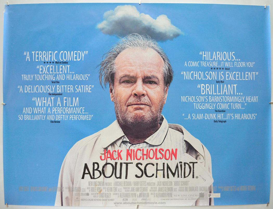 About Schmidt Original Quad Poster - Film Poster - Movie Poster  