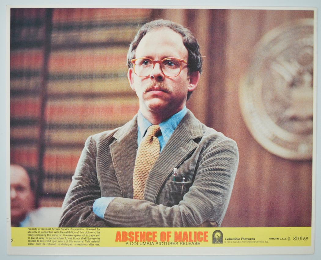 ABSENCE OF MALICE (Card 2) Cinema Set of Colour FOH Stills / Lobby Cards 