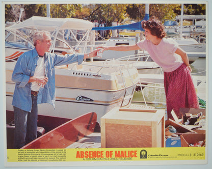 ABSENCE OF MALICE (Card 4) Cinema Set of Colour FOH Stills / Lobby Cards 