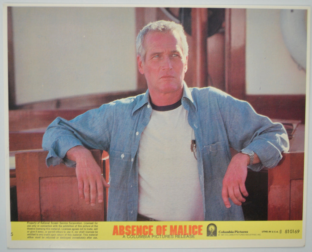 ABSENCE OF MALICE (Card 5) Cinema Set of Colour FOH Stills / Lobby Cards 