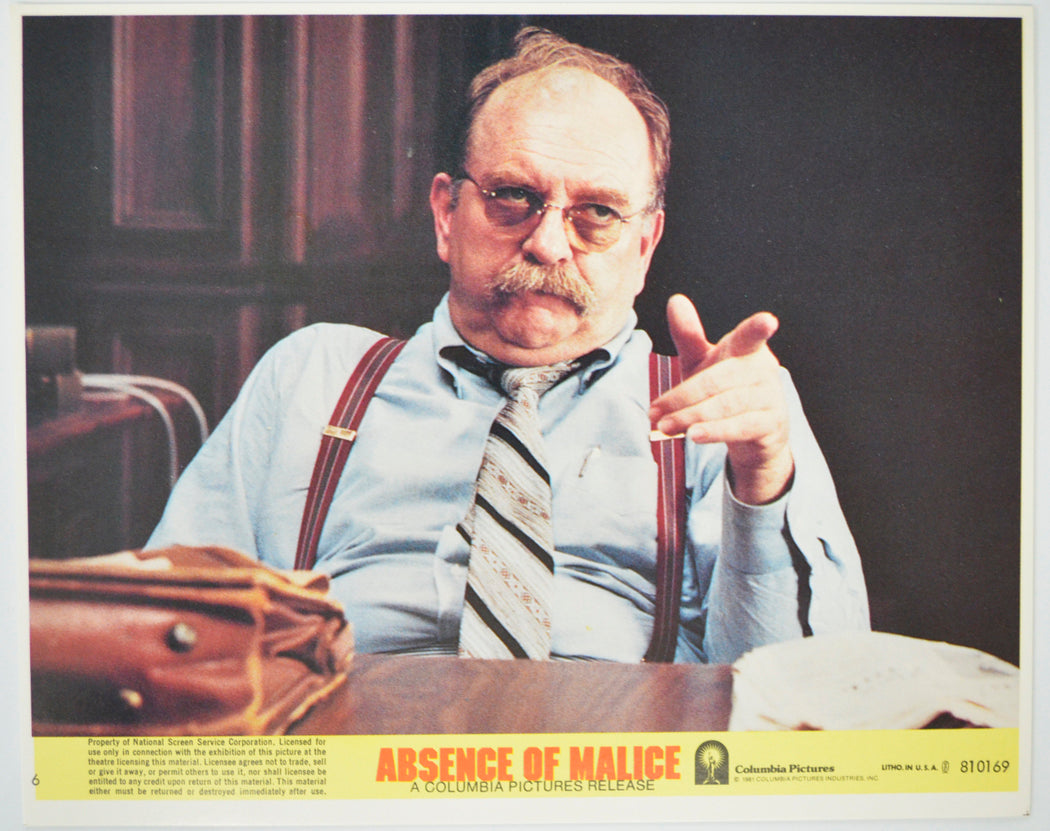 ABSENCE OF MALICE (Card 6) Cinema Set of Colour FOH Stills / Lobby Cards 