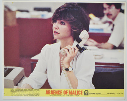 ABSENCE OF MALICE (Card 7) Cinema Set of Colour FOH Stills / Lobby Cards 