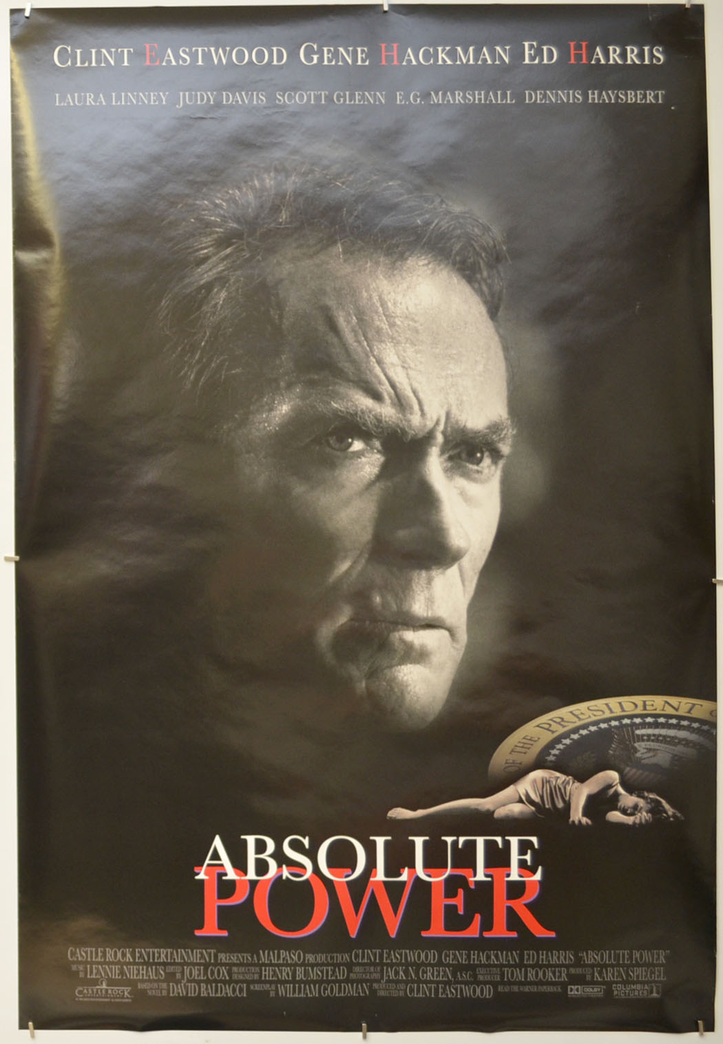 Absolute Power Original One Sheet Poster - Film Poster - Movie Poster