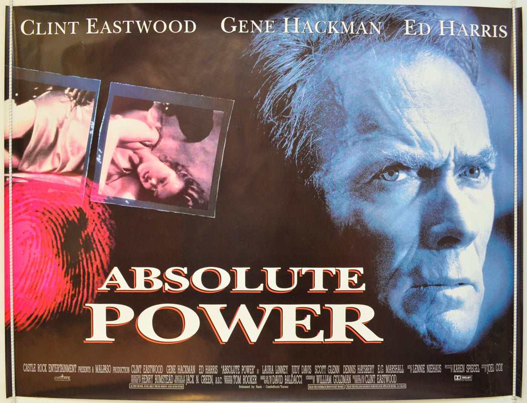 Absolute Power Original Quad Poster - Film Poster - Movie Poster  