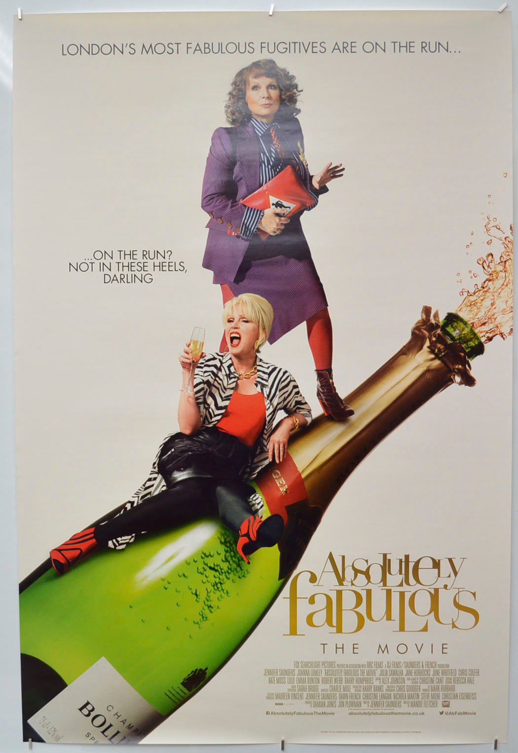 Absolutely Fabulous: The Movie Original One Sheet Poster - Film Poster - Movie Poster