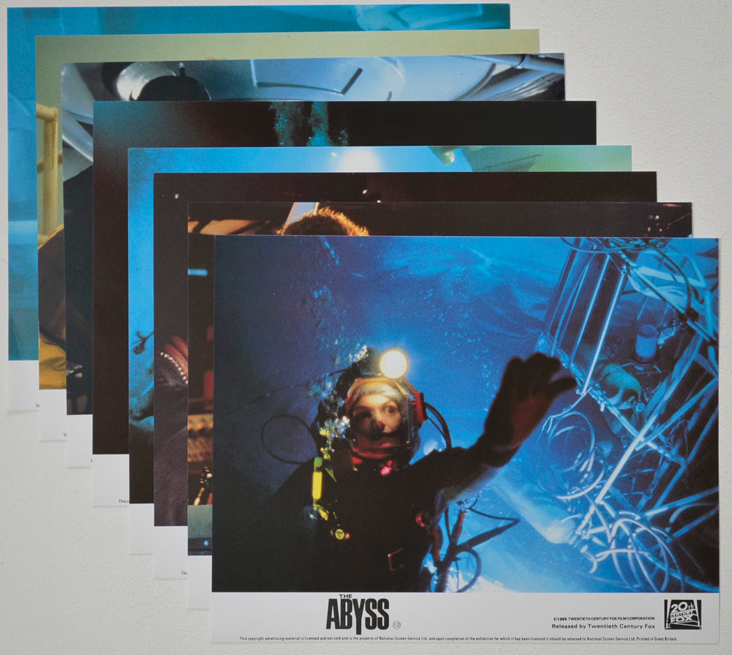 THE ABYSS (Full View) Cinema Set of Colour FOH Stills / Lobby Cards  