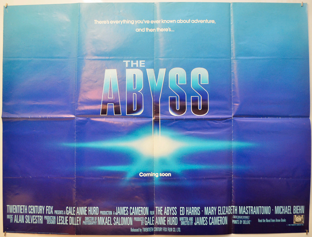 The Abyss  Original Quad Poster - Film Poster - Movie Poster