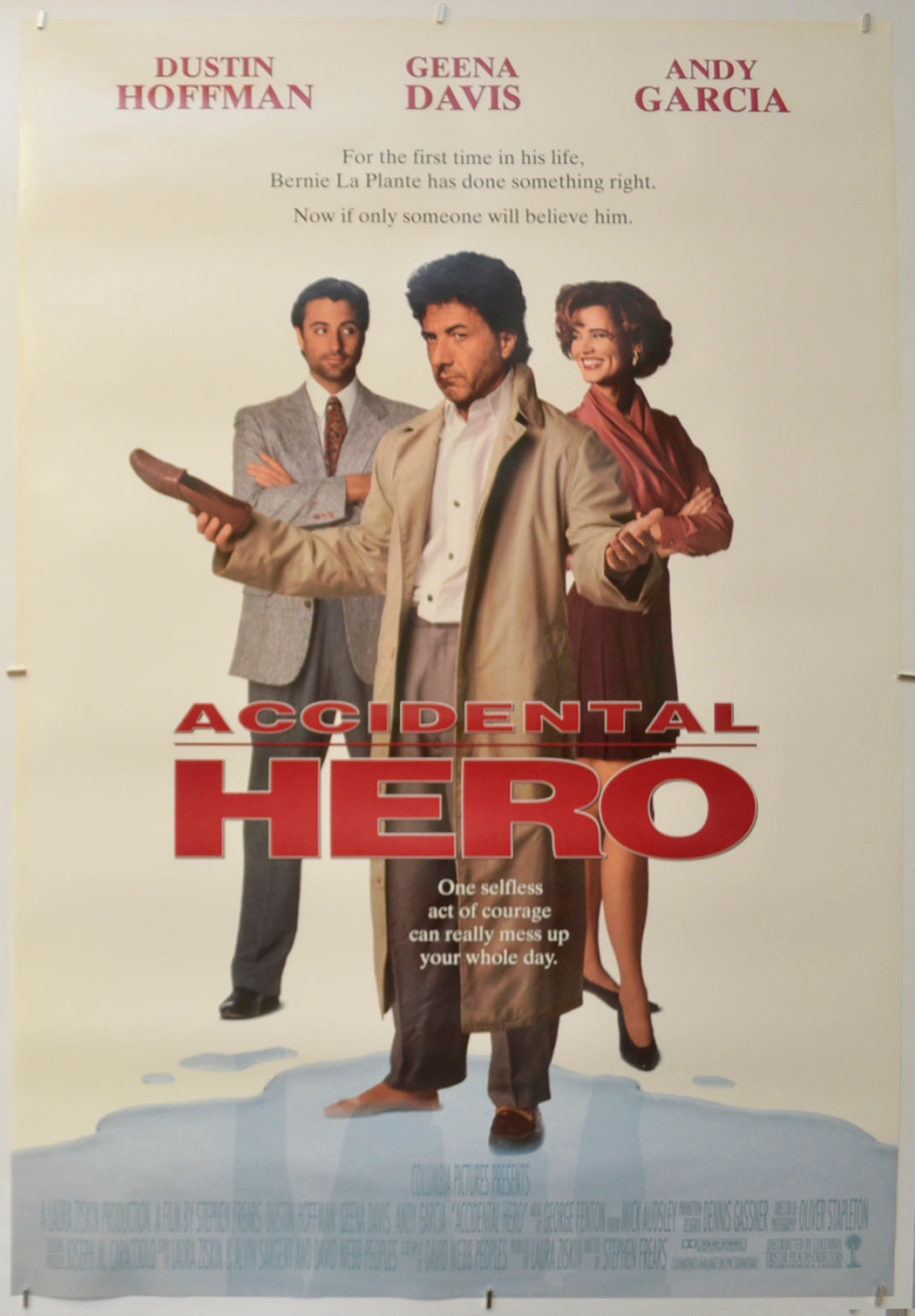 Accidental Hero Original One Sheet Poster - Film Poster - Movie Poster